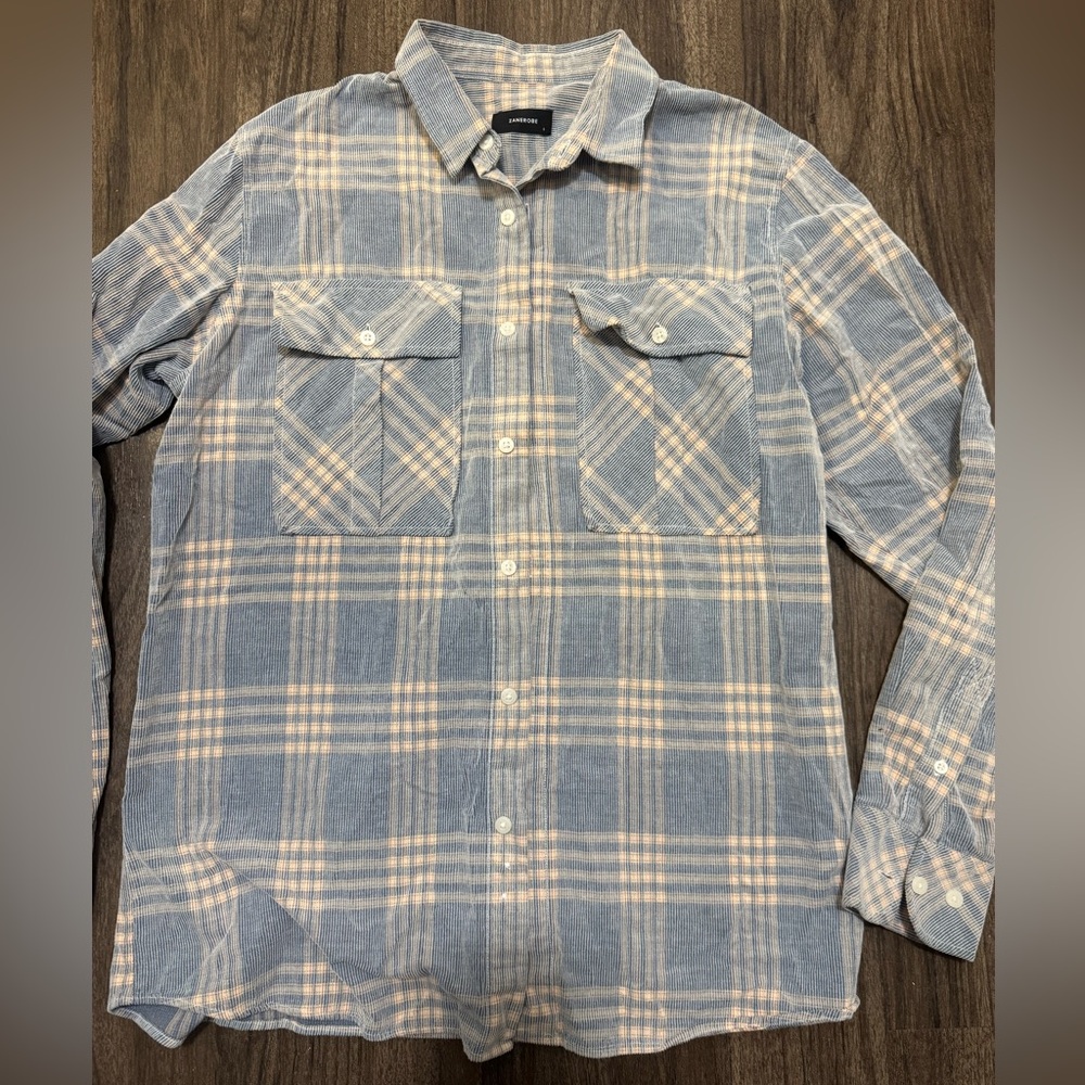 Ladies ribbed plaid